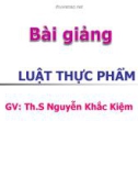 LUẬT THỰC PHẨM