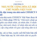 Bài giảng Nhà nước và pháp luật - Chương 10