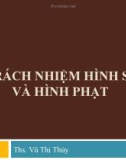 Bài giảng Luật Hình sự: Bài 12 - ThS. Vũ Thị Thúy