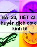 Bài giảng Bài 23: Chuyển dịch cơ cấu kinh tế