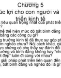 Bài giảng Kinh tế học phát triển: Chương 5 - Lương Thị Ngọc Oanh