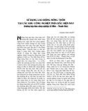 Sử dụng lao động nông thôn tại các khu công nghiệp phía Bắc hiện nay (Trường hợp khu công nghiệp Lễ Môn - Thanh Hóa)Sử dụng lao động nông thôn tại các khu công nghiệp phía Bắc hiện nay (Trường hợp khu công nghiệp Lễ Môn - Thanh Hóa)