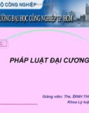 PHÁP LUẬT ĐẠI CƯƠNG - THỰC HIỆN PHÁP LUẬT-VI PHẠM PHÁP LUẬT-TRÁCH NHIỆM PHÁP LÝ