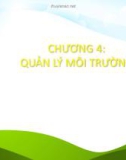 Bài giảng Kinh tế môi trường - Chương 4: Quản lý môi trường