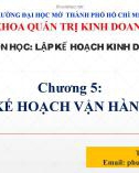 Bài giảng Lập kế hoạch kinh doanh: Chương 5 - ThS. Huỳnh Hạnh Phúc