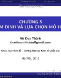 Bài giảng Kinh tế lượng: Chương 5 - Vũ Duy Thành