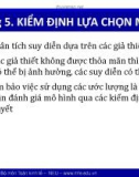 Bài giảng Kinh tế lượng 1: Chương 5 - Bùi Dương Hải (2018)