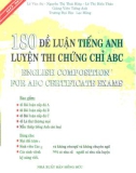 180 bài luận tiếng Anh dành cho luyện thi chứng chỉ A, B, C: Phần 1