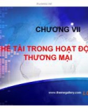 Bài giảng Pháp luật về thương mại hàng hóa dịch vụ: Chương 7