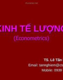 Bài giảng môn Kinh tế lượng - TS. Lê Tấn Nghiêm