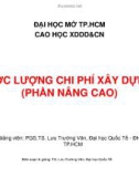 Bài giảng: Ước lượng chi phí xây dựng