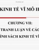 Bài giảng Kinh tế vĩ mô II: Chương 7 - ThS. Nguyễn Thị Hồng