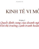 Bài giảng Kinh tế vi mô: Bài 8