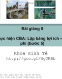 Bài giảng Kinh tế học về kiểm soát ô nhiễm: Chương 5