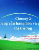 Bài giảng Kinh tế vi mô Chương 2 - Cung cầu hàng hóa và giá cả thị trường - Th.s Bùi Thị Hiền