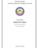 Giáo trình Kinh tế lượng: Phần 1 - Trường ĐH Công nghiệp Quảng Ninh