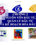 Bài Giảng Kinh tế đầu tư - Chương 3