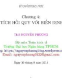 Bài giảng Kinh tế lượng: Chương 4 - ThS. Nguyễn Phương