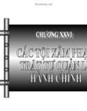 Bài giảng Các tội xâm phạm trật tự quản lý hành chính