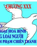 Bài giảng Các tội phá hoại hòa bình chống loài người và tội phạm chiến tranh