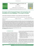 Economic and environmental impact of construction and demolition in green buildings: A case study of Jordan