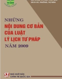 Luật lý lịch tư pháp - Những nội dung cơ bản: Phần 1