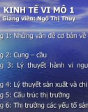 Bài giảng Kinh tế vi mô 1: Chương I - GV. Ngô Thị Thủy