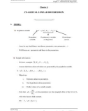 Bài giảng Chapter 1: Classical linear regression