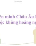 Bài giảng: Liên minh Châu Âu EU và cuộc khủng hoảng nợ công