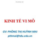 Bài giảng Kinh tế vi mô: Chương 1 - Phòng Thị Huỳnh Mai