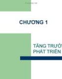 Bài giảng Chương 1: Tăng trường và phát triển kinh tế