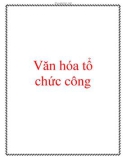 Văn hóa tổ chức công