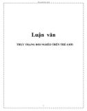 Luận văn: THỰC TRẠNG ĐÓI NGHÈO TRÊN THẾ GIỚI