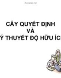 Bài giảng Thống kê và phân tích dữ liệu: Cây quyết định và lý thuyết độ hữu ích