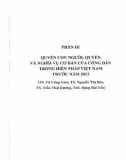 Hiến pháp Việt Nam và quyền con người, quyền và nghĩa vụ cơ bản của công dân: Phần 2