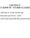 Bài giảng Kinh tế khách sạn - Chương 5: Hiệu quả kinh tế - xã hội của khách sạn