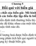 Bài giảng về môn Kinh tế lượng: Chương 5