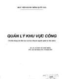 Quản lý nhà nước - Quản lý khu vực công