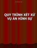 Bài giảng Quy trình xét xử vụ án hình sự