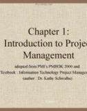 Lecture Information technology project management - Chapter 1: Introduction to project management