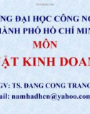 Bài giảng hay về luật kinh doanh - Trường ĐH Công Nghiệp Tp.HCM - Chương 1