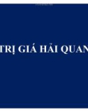 Bài giảng Trị giá hải quan