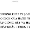 Bài giảng Trị giá hải quan: Bài 4 - Phương pháp trị giá giao dịch của hàng nhập khẩu giống hệt và hàng nhập khẩu tương tự