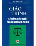 Giáo trình Kỹ năng giải quyết các vụ án hành chính