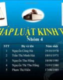 PHÁP LUẬT KINH TẾ - Nhóm 4