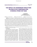 The impact of ownership structure on executive compensation: Evidence from Viet Nam