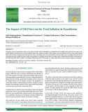 The impact of oil prices on the food inflation in Kazakhstan