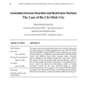 Association between securities and real estate markets: The case of Ho Chi Minh city