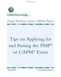 Tips on Applying for and Passing the PMP or CAPM Exam