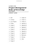 A Guide to the Project Management Body of Knowledge Third Edition